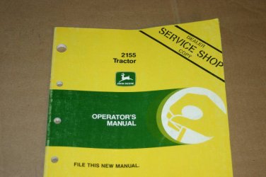 JD John Deere 2155 Tractor Operators Manual