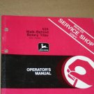JD John Deere 624 Rotary Tiller  Operators Manual