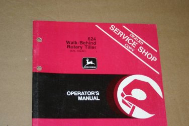 JD John Deere 624 Rotary Tiller  Operators Manual