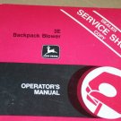 JD John Deere 3e Backpack Blower Operators Manual
