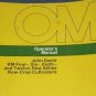 JD John Deere RM 4-12 Row Cultivators Operators Manual