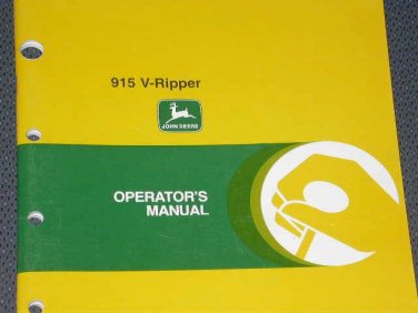 JD John Deere 915 V-Ripper Operators Manual