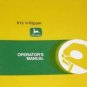JD John Deere 915 V-Ripper Operators Manual