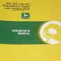 JD John Deere 662 672 673 Side Rakes Operators Manual