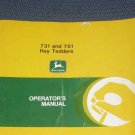 JD John Deere 731 & 751 Hay Tedders Operators Manual