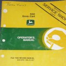 JD John Deere 500 Grain Cart Operators Users Manual