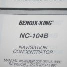 Bendix King NC-104B Navigation Concentrator Maintenance/Install Manual NC104B
