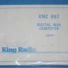 Bendix King KNC667 Digital Nav Computer Maintenance Manual KNC-667 006-05644
