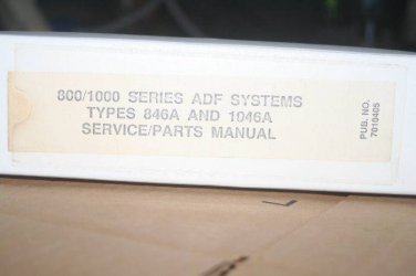 Sperry 800/1000 Series ADF Types 846A/1046A Service/Parts Manual Honeywell