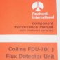 Rockwell FDU-70 Flux Detector Unit Maintenance manual Book