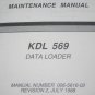 Bendix King KDL569 Data Loader Maintenance Manual KDL-569 006-5616-02