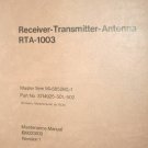 Honeywell/Sperry RTA-1003 Receiver Transmitter Antenna Maintenance Manual