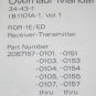 Bendix King RDR-1E/ED Receiver transmitter Vol 1 Overhaul manual