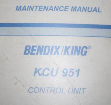 Allied Bendix King KCU-951  Control unit maintenance manual