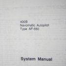 Sperry 400B Navomatic Autopilot Type AF-550 System manual Vol 1