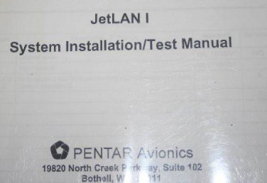 Pentair Jetlan I system Installation/Test manual 5640-5000-a00