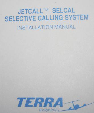 Terra Jetcall Selcal Selective Calling system Installation Manual