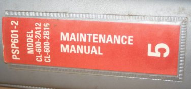 Canadair Challenger CL-600-2A12/2B16 Maintenance Vol 5  PSP601-2  601-3A