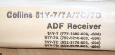 Rockwell Collins 51Y-7/7A/7C/7D ADF Receiver overhaul manual
