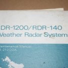Bendix King RDR-1200/RDR-140 Weather Radar maintenance Manual IB21200A
