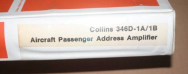 Rockwell Collins 346D-1A/1B Address Amplifier overhaul manual Parts List