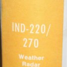Rockwell Collins IND-220/270/270A Radar Indicator Instruction/Repair manual