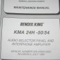 Bendix King KMA-24H-50/54 Audio Panel Install/maintenance/overhaul manual