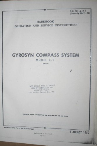 Sperry Gyrosyn C-2 C2 Compass System Operation/service/Repair manual C2a