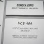 Bendix King VCS-40A VHF COMM system Transponder Installation/Maintenance manual