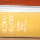 Rockwell Collins IND-200A/250A/250C Radar Indicator Instruction/Repair manual