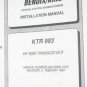 Allied Bendix King KTR993 HF/SSB Transceiver Installation manual KTR-993