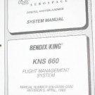 Bendix King KNS660 Flight Management System Install/operating manual KNS-660