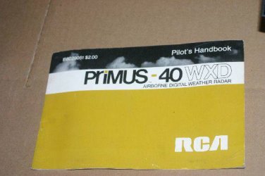 Weather Radar Pilot's manual Spex Honeywell ib8029051