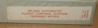 Honeywell SP-50G Auto Flight Control system Training Notes Vol 1&2 09-5910-02