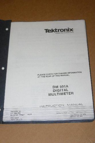 Tektronix DM501A Multimeter  Instruction manual DM-501A