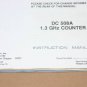 Tektronix DC-508A 1.3GHz Counter Instruction manual DC508a