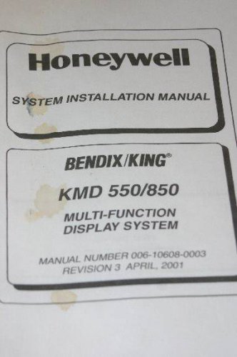 Honeywell Bendix King KMD-550/850 Multi-function Display Install Manual KMD550