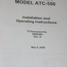 Technisonic ATC-550 Antenna tuner controller Installation/operating manual