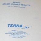 Terra Tri-Nav Course deviation indicator operation/installation manual Trinav