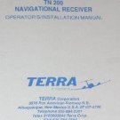 Terra TN200 Navigational receiver operation/installation manual Tn-200 NAV