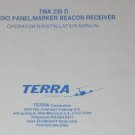 Terra TMA-230D Audio Panel MB Receiver operation/installation manual TMA230D