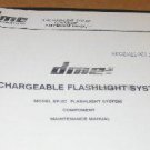 DME Corp. Rechargeable flashlight system EF-2C Maintenance manual