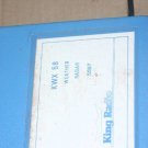 Bendix King KWX-58 Weather Radar maintenance/overhaul Manual Allied