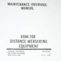 Allied Signal Bendix King KDM-700/700A DME maintenance Overhaul manual KDM700