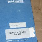 Tektronix TM504 TM-504 power  Module  Instruction manual