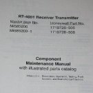 Honeywell RT-4001 Receiver transmitter Component maintenance manual Bendix vol 1