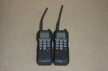 Lot (2) STANDARD HORIZON FLOATING HX750S MARINE VHF RADIO- WATERPROOF+ Light