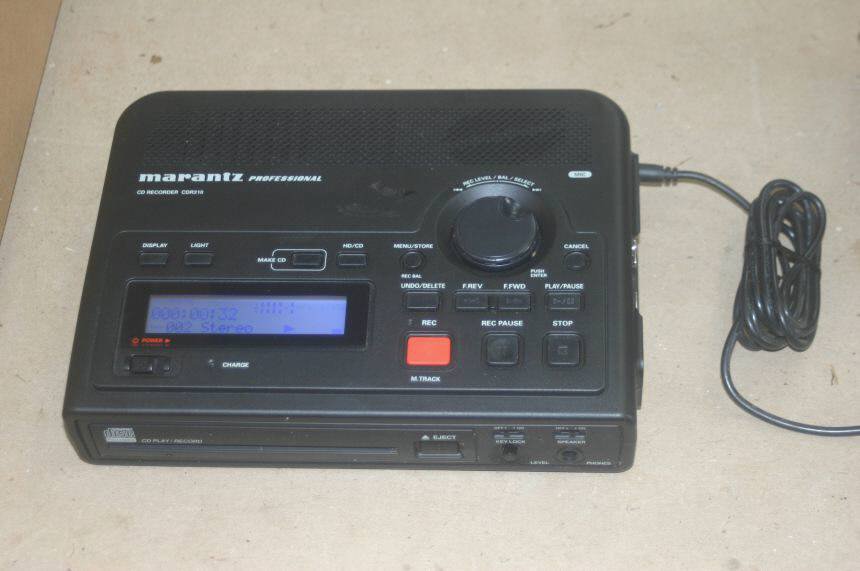 Marantz CDR310 Professional Portable CD Audio Recorder Digital Tested! CDR