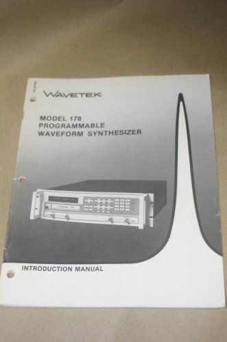 Wavetek 178 Programmable Waveform Synthesizer Instruction Operating Manual