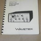 Wavetek 143 20MHz Function Generator Operating Maintenance Instruction Manual